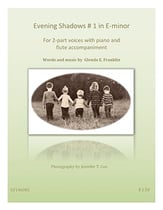 Evening Shadows # 1 in E-minor Two-Part choral sheet music cover